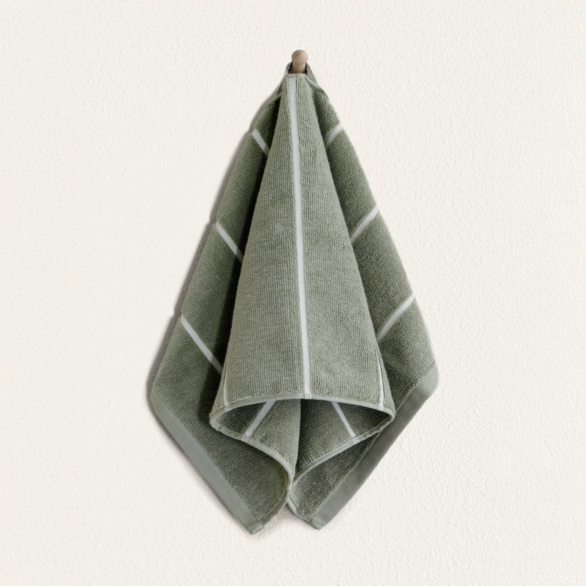 Deia Australian Cotton Towels | Sage/Ecru