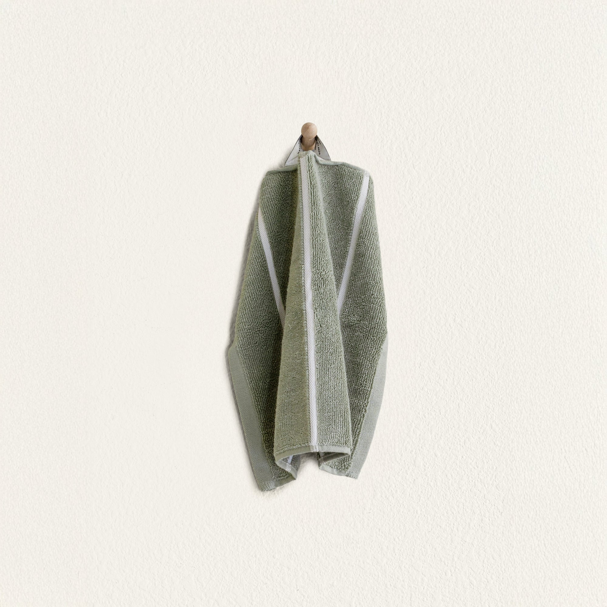 Deia Australian Cotton Towels | Sage/Ecru
