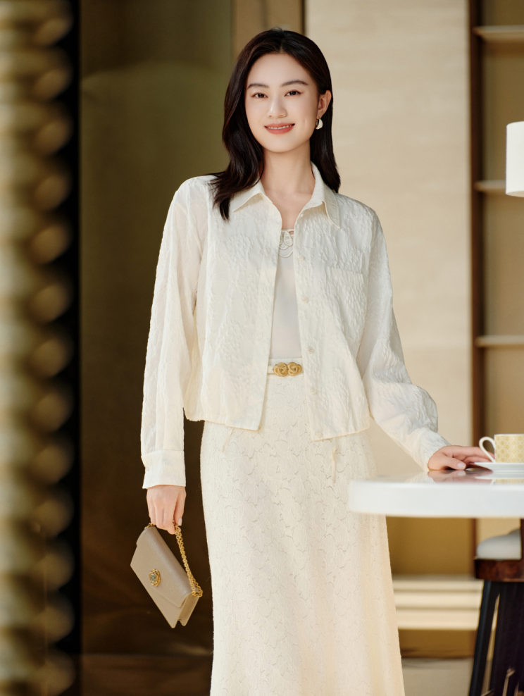 Acetate Coat | White