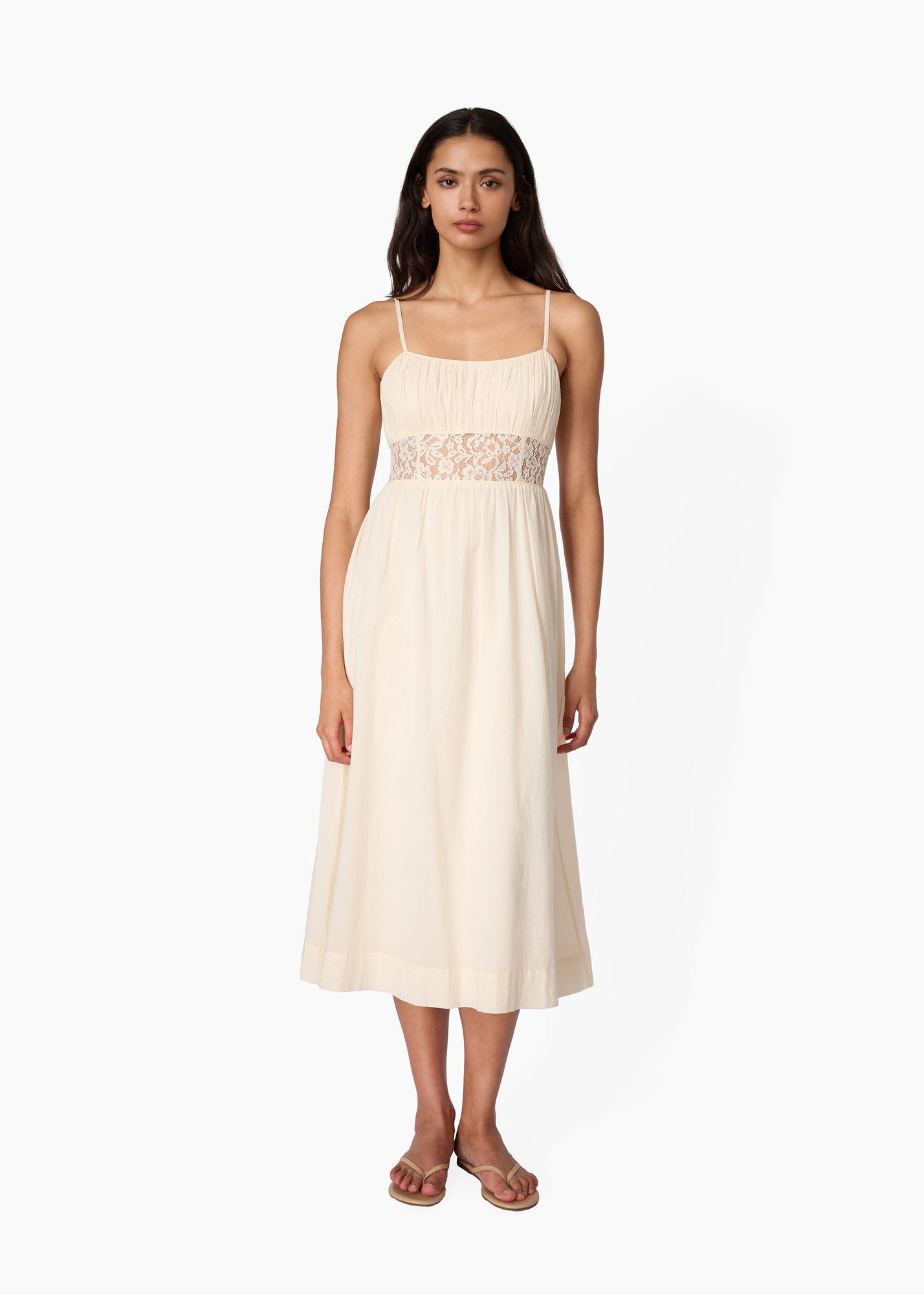Octavia Cotton Dress | Bone
