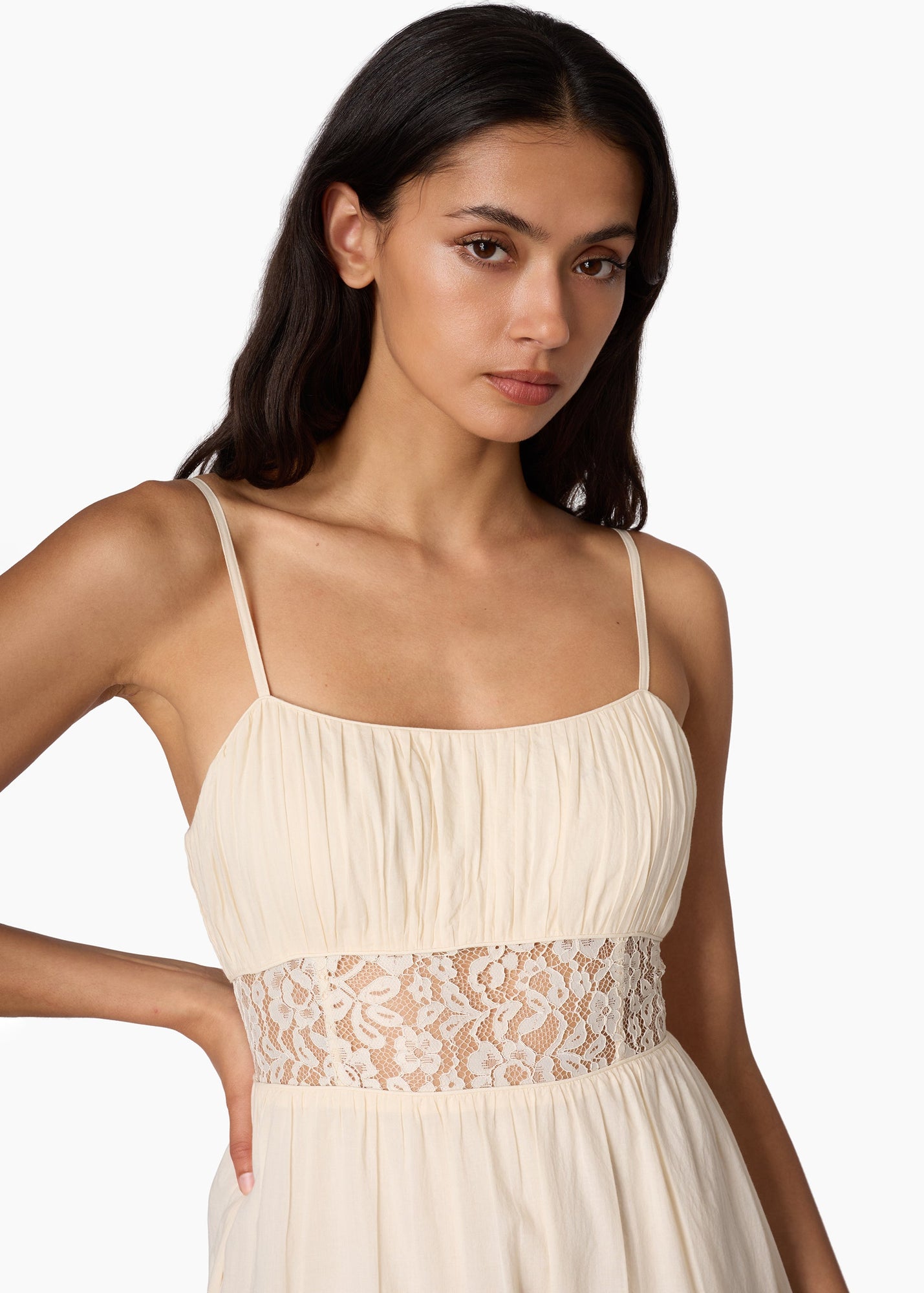 Octavia Cotton Dress | Bone