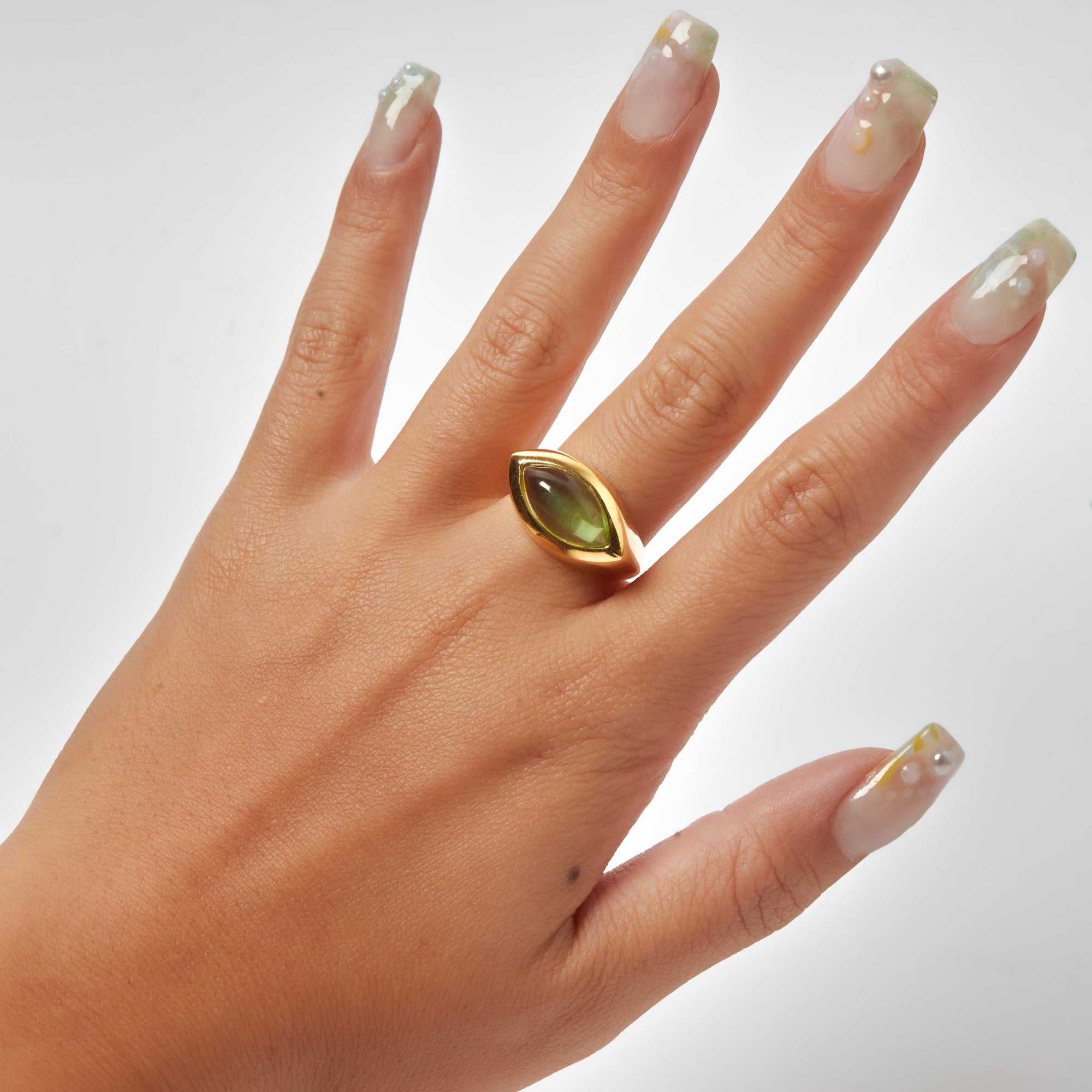 Marquis Cocktail Ring (Alexander Roth x The M Jewelers) | 18KT Gold Vermeil & Sterling Silver