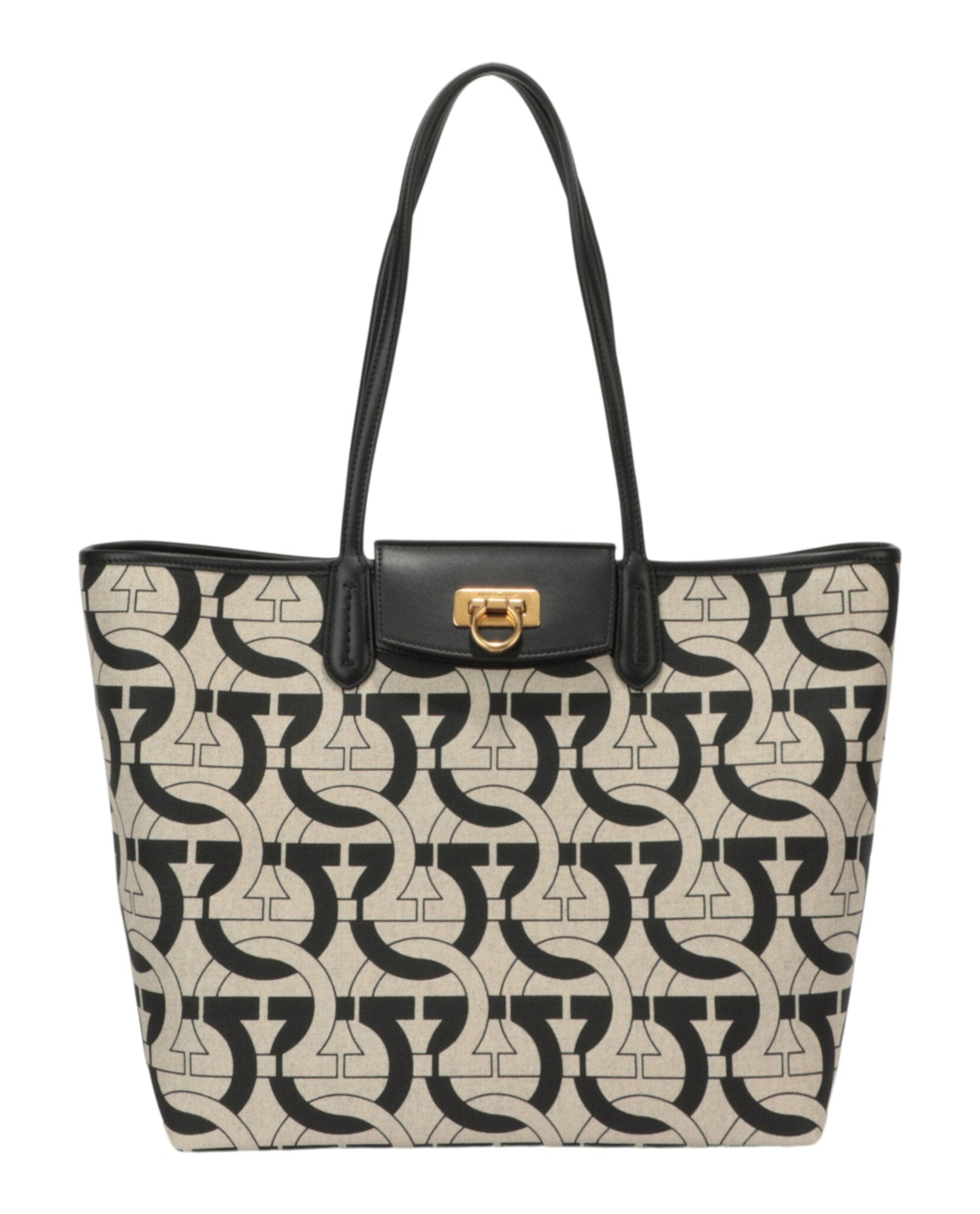 Ferragamo | Gancini Print Canvas Tote Bag