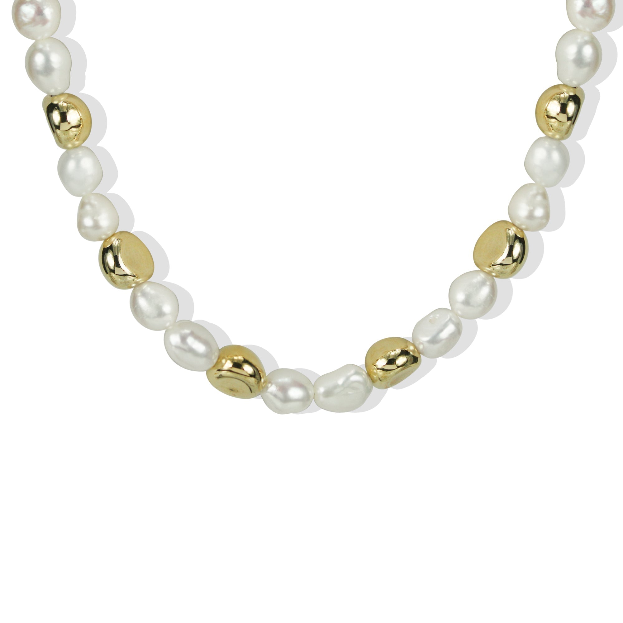 The Delia Pearl Necklace | 18K Yellow Gold-Plated