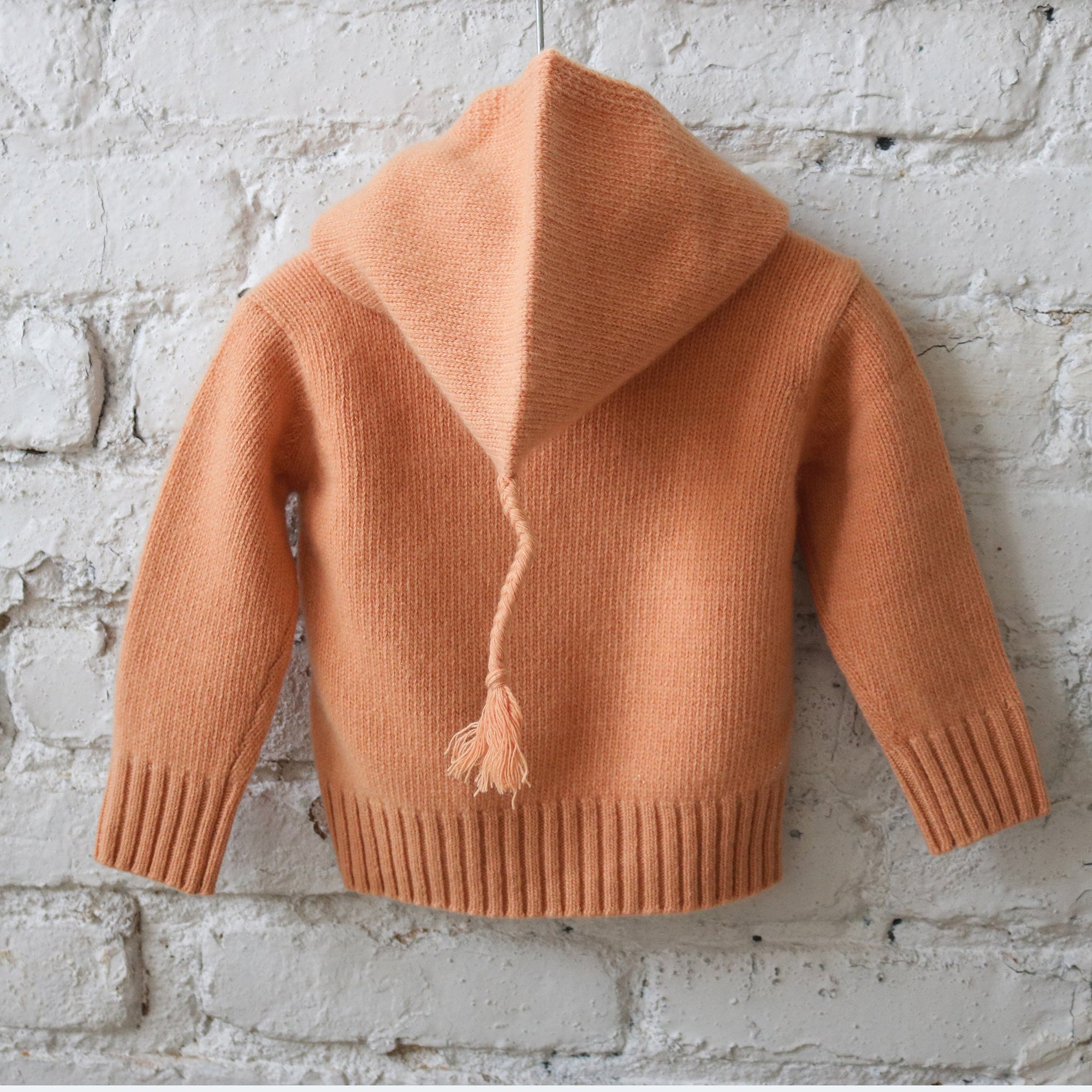 Baby Cashmere Hooded Sweater | Peach