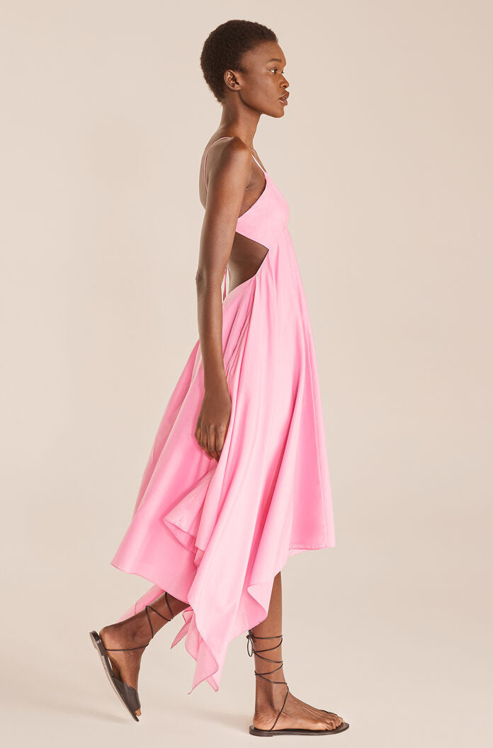 Handkerchief Dress | Flamingo Pink