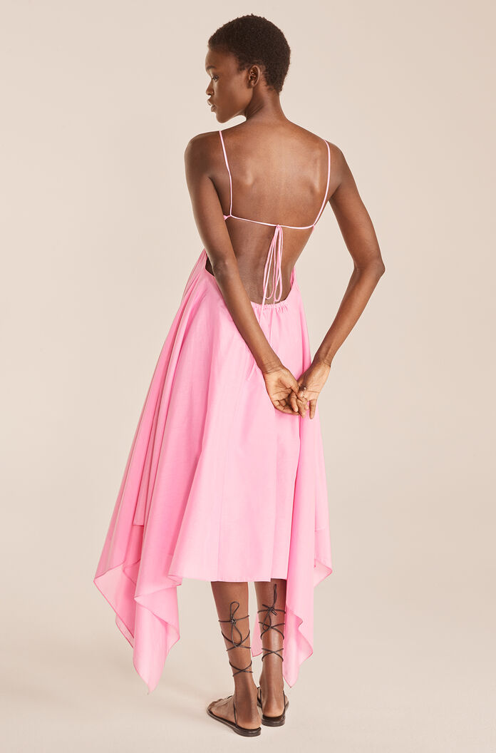 Handkerchief Dress | Flamingo Pink