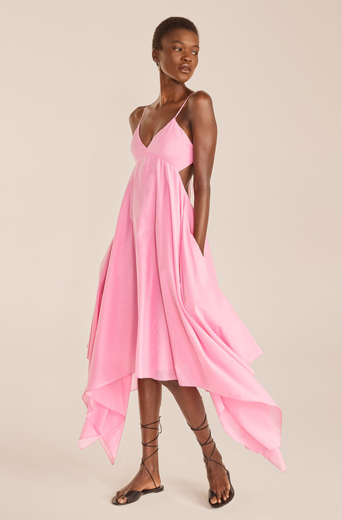Handkerchief Dress | Flamingo Pink