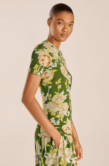 Wild Peony Mesh Tee | Wild Peony Green Combo