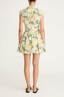 Nouveau Fleur Corseted Mini Dress | Snow Combo