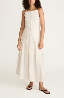 Sleeveless Structured Top | Milk