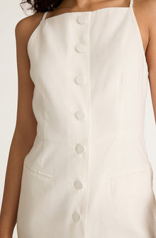 Structured Button Front Midi Dress | Milk