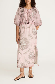 Emblem Fleur Bubble Pencil Slit Dress | Peony Combo