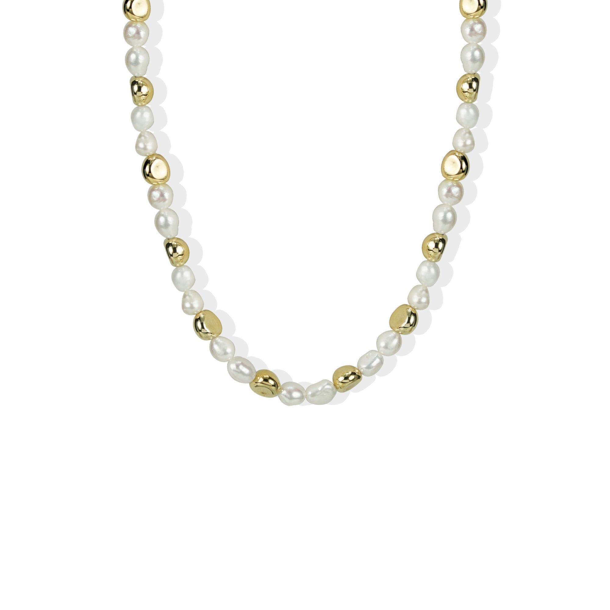 The Delia Pearl Necklace | 18K Yellow Gold-Plated
