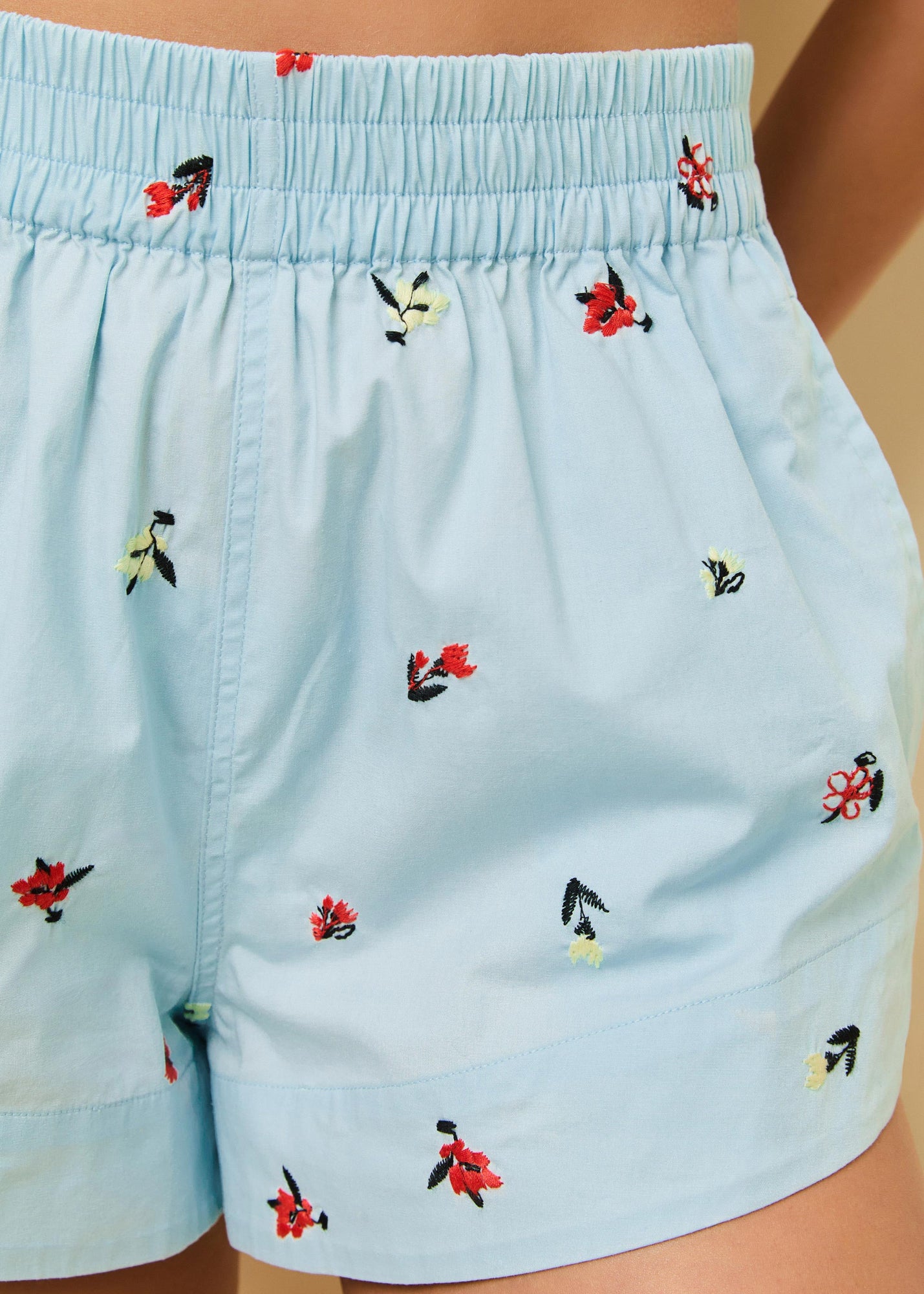 Vicky Embroidered Short Sky Ditsy Floral - Solid & Striped