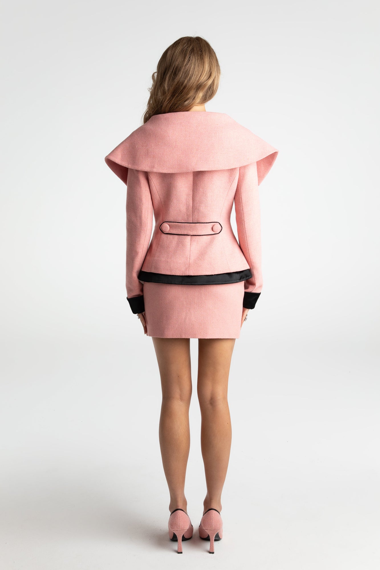 Nadia Lapel Jacket | Pink