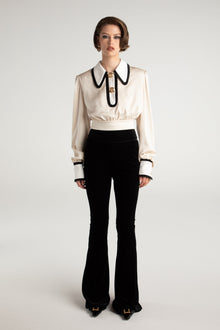 Lori Satin Top | Cream