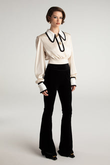 Lori Satin Top | Cream