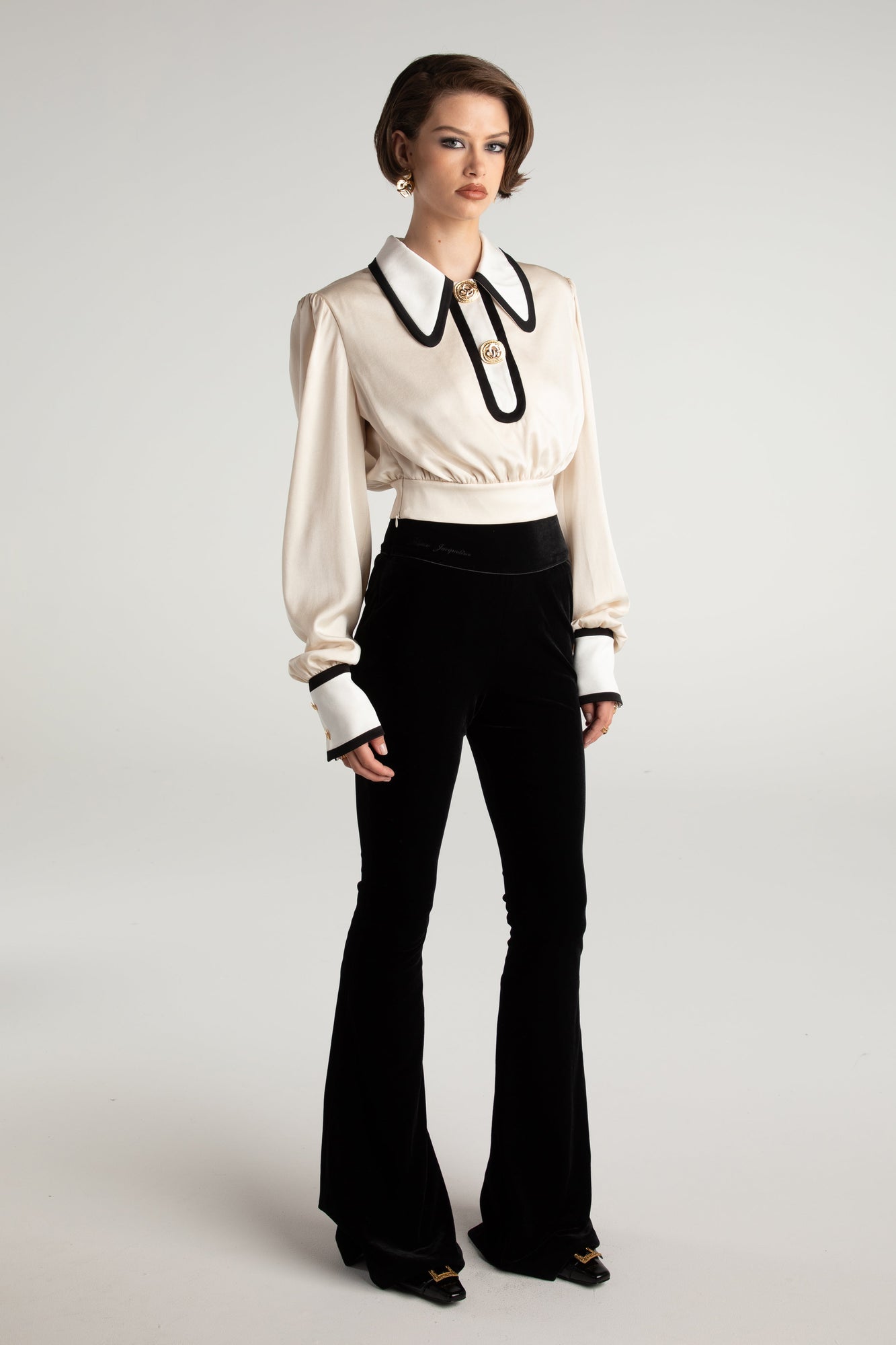 Lori Satin Top | Cream