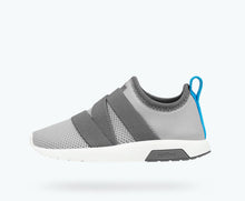 Side view of a Native Shoes Kids Phoenix Kids | Pigeon Grey/ Dublin Grey/ Shell White Footwear