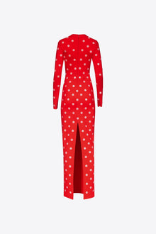 Polka Dot Long Sleeve Gown | Scarlet