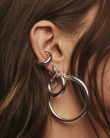 Amalfi Tube Hoops - Silver | Plated Silver