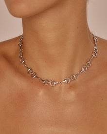 The Horsebit Necklace | Magnetic Clasp | Silver