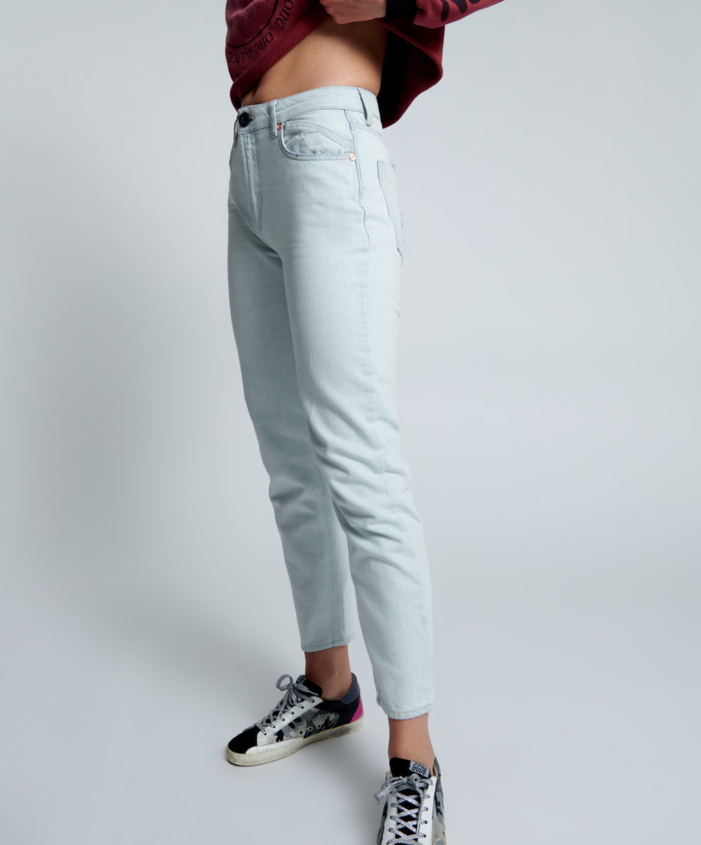 Legends High Waist Mom Fit Denim Jeans | Vanilla Sky