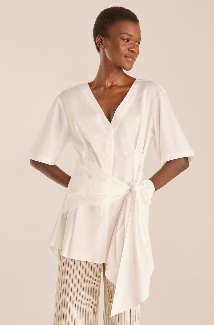 Tie Waist Blouse | Milk
