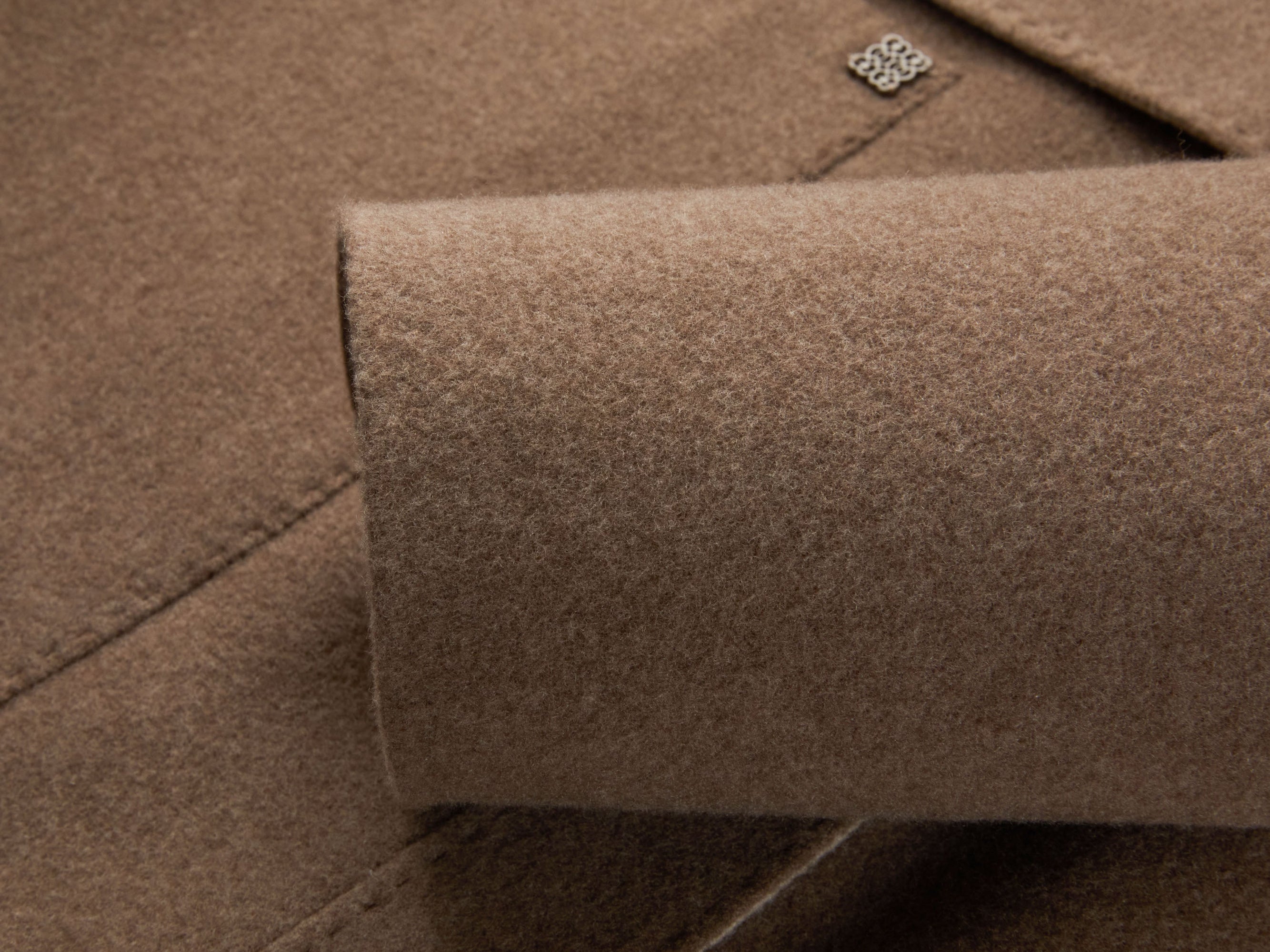 Ali Cashmere Wool-Blend Coat | Brown