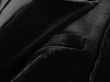 Structured Velvet Blazer | Black