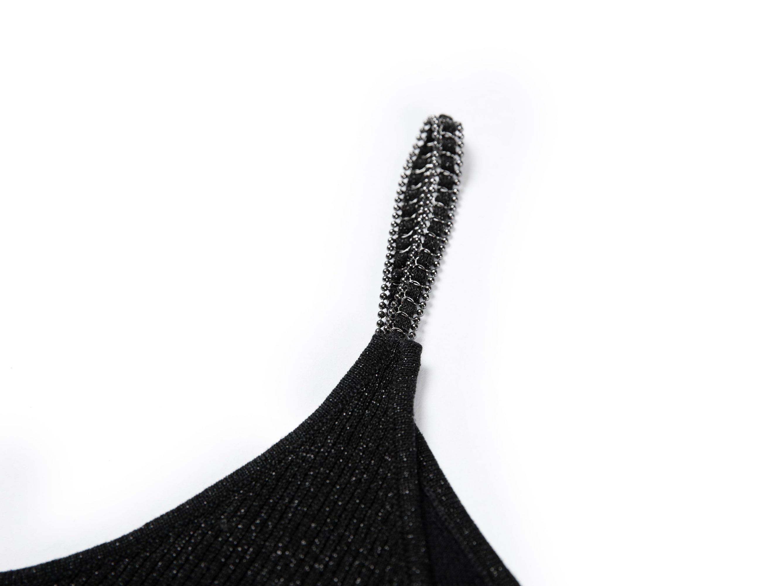 Silk-Blend V-Neck Camisole | Black