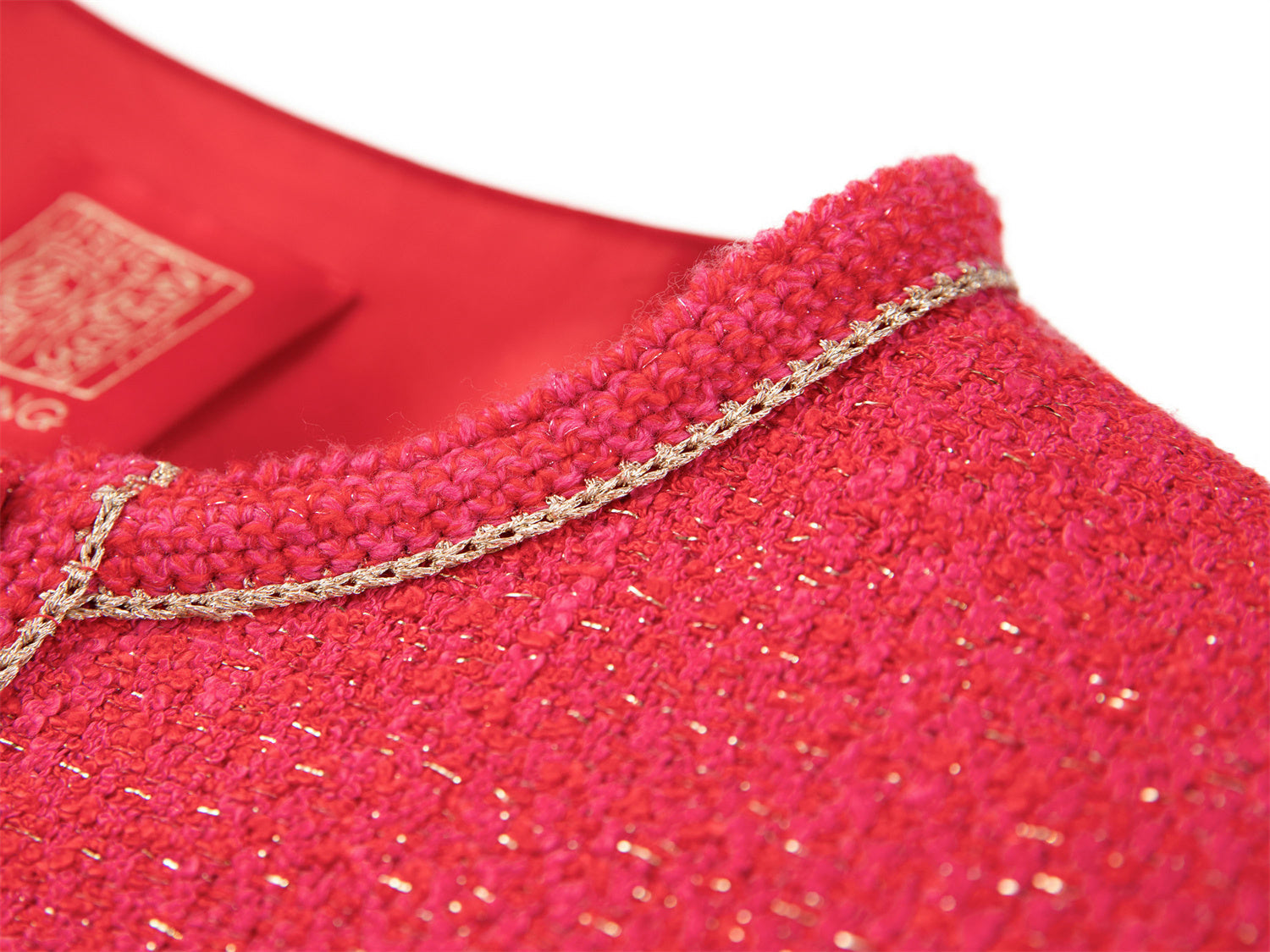 European Imported Tweed Jacket | Red