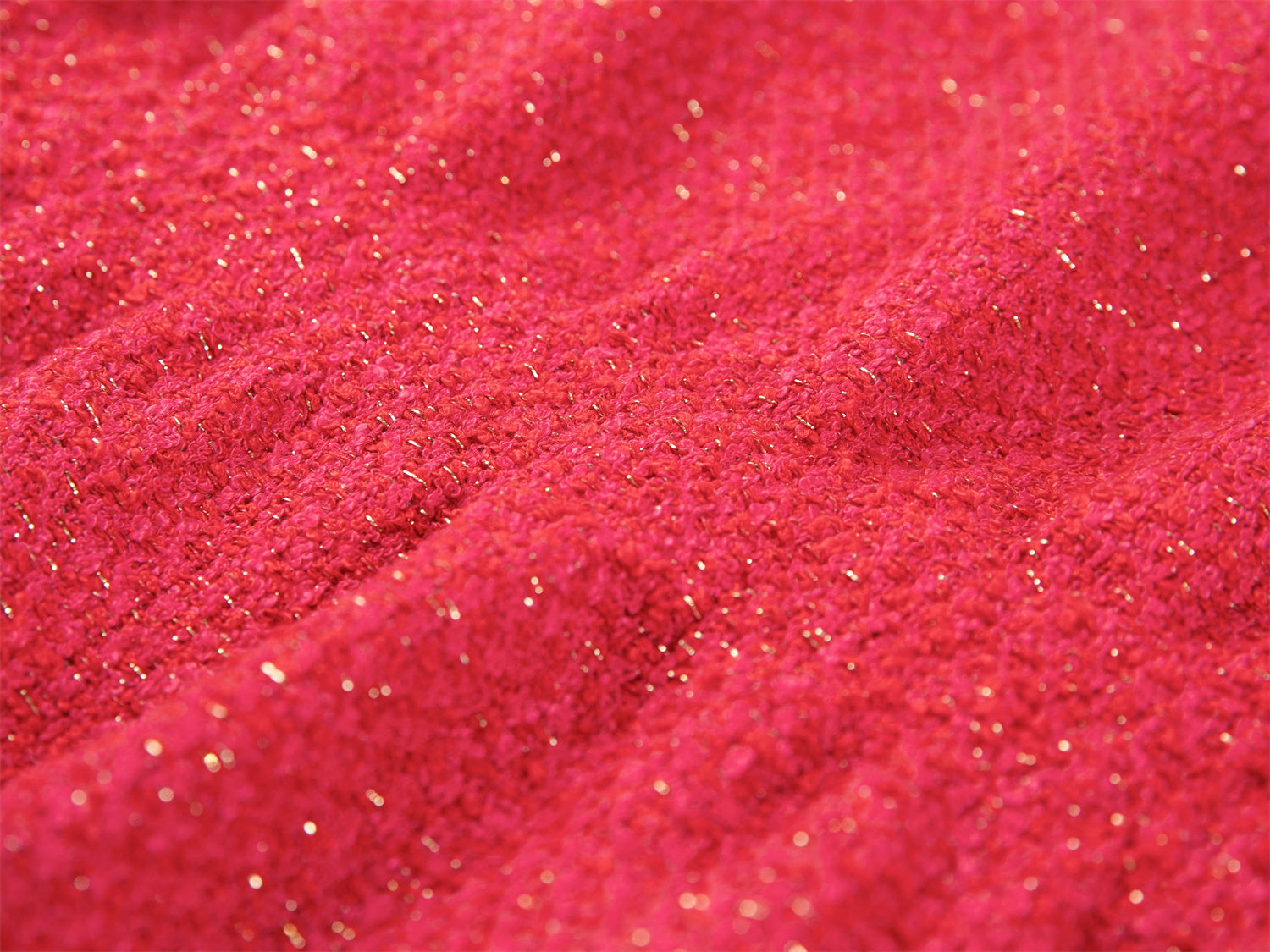European Imported Tweed Jacket | Red