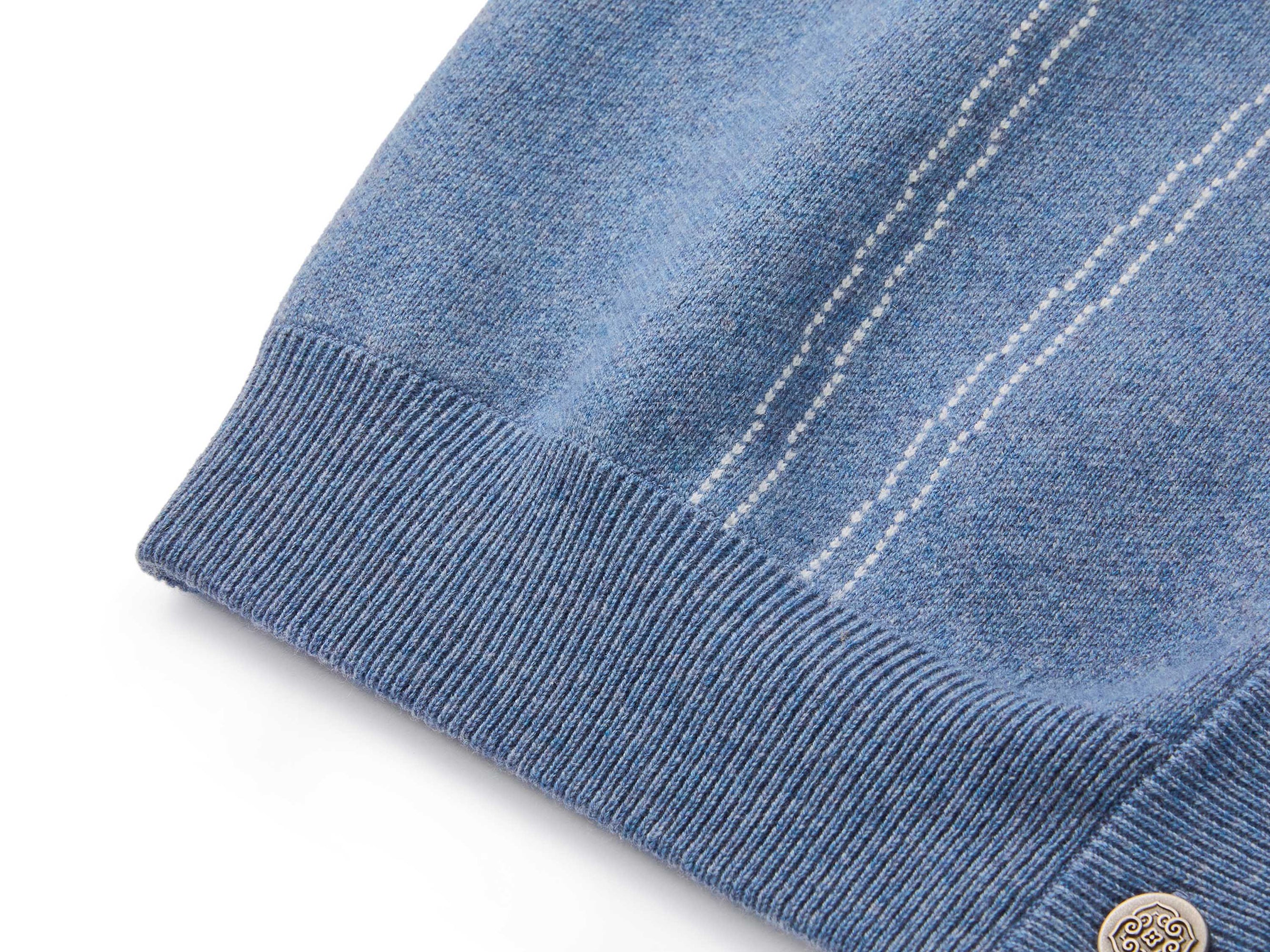 Wool Cashmere Top | Blue