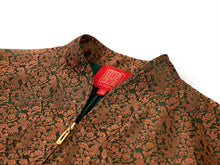 Innovative Stand-Collar Baseball Jacket | Brown