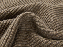 Ribbed Cashmere Skirt | Brown