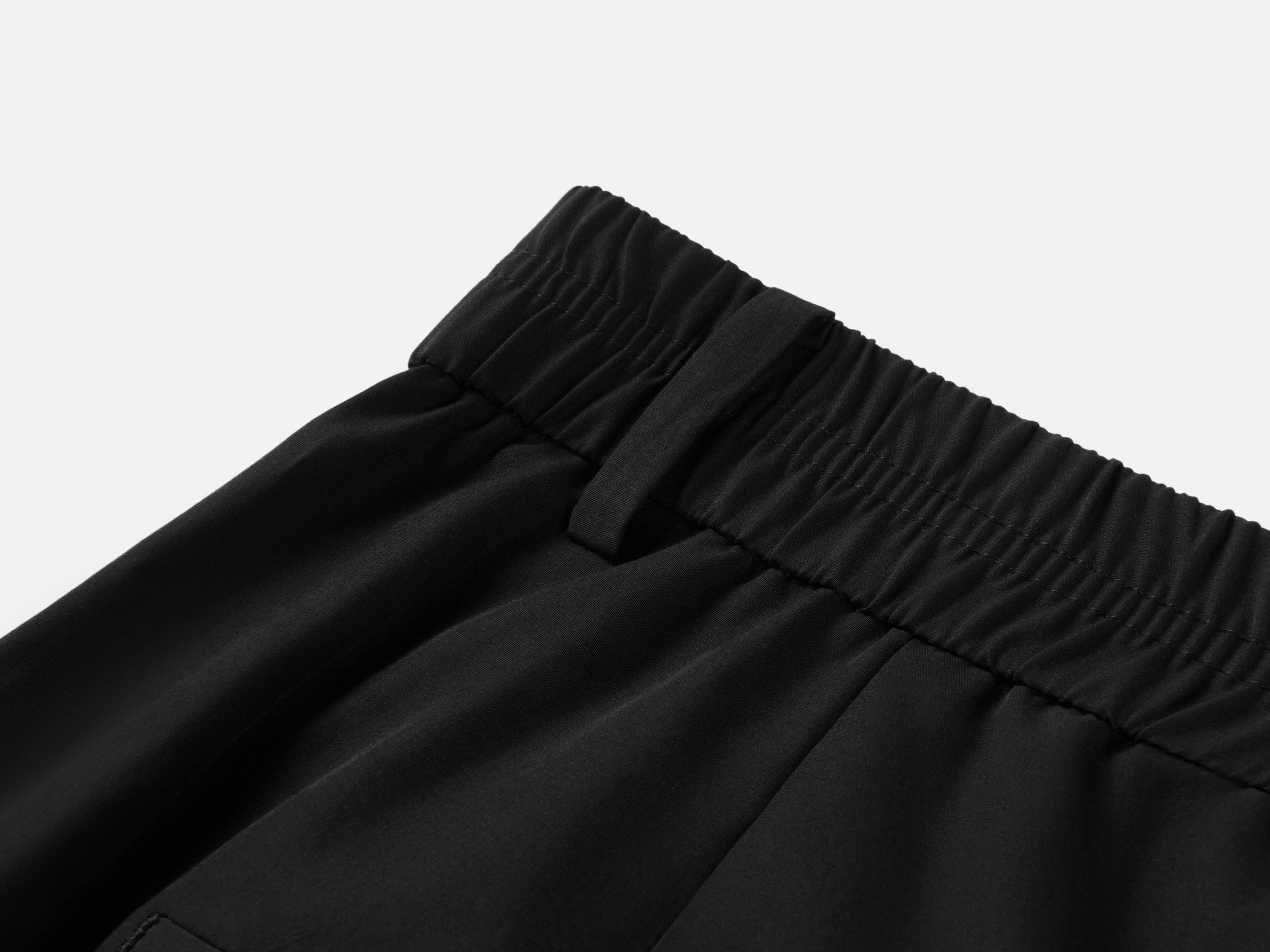 Casual Parachute Pants | Black