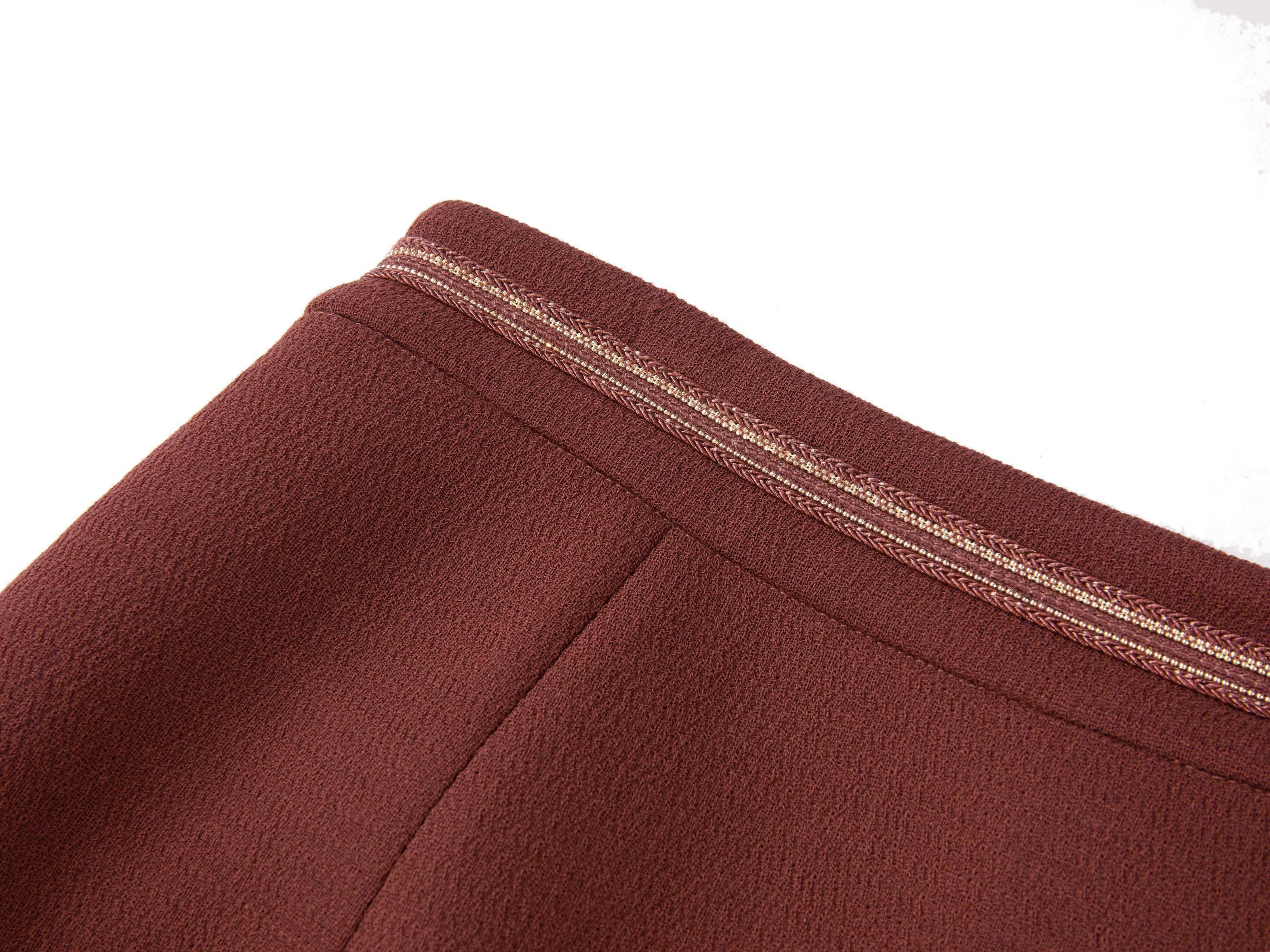 Wool Bag Skirt | Wine Red