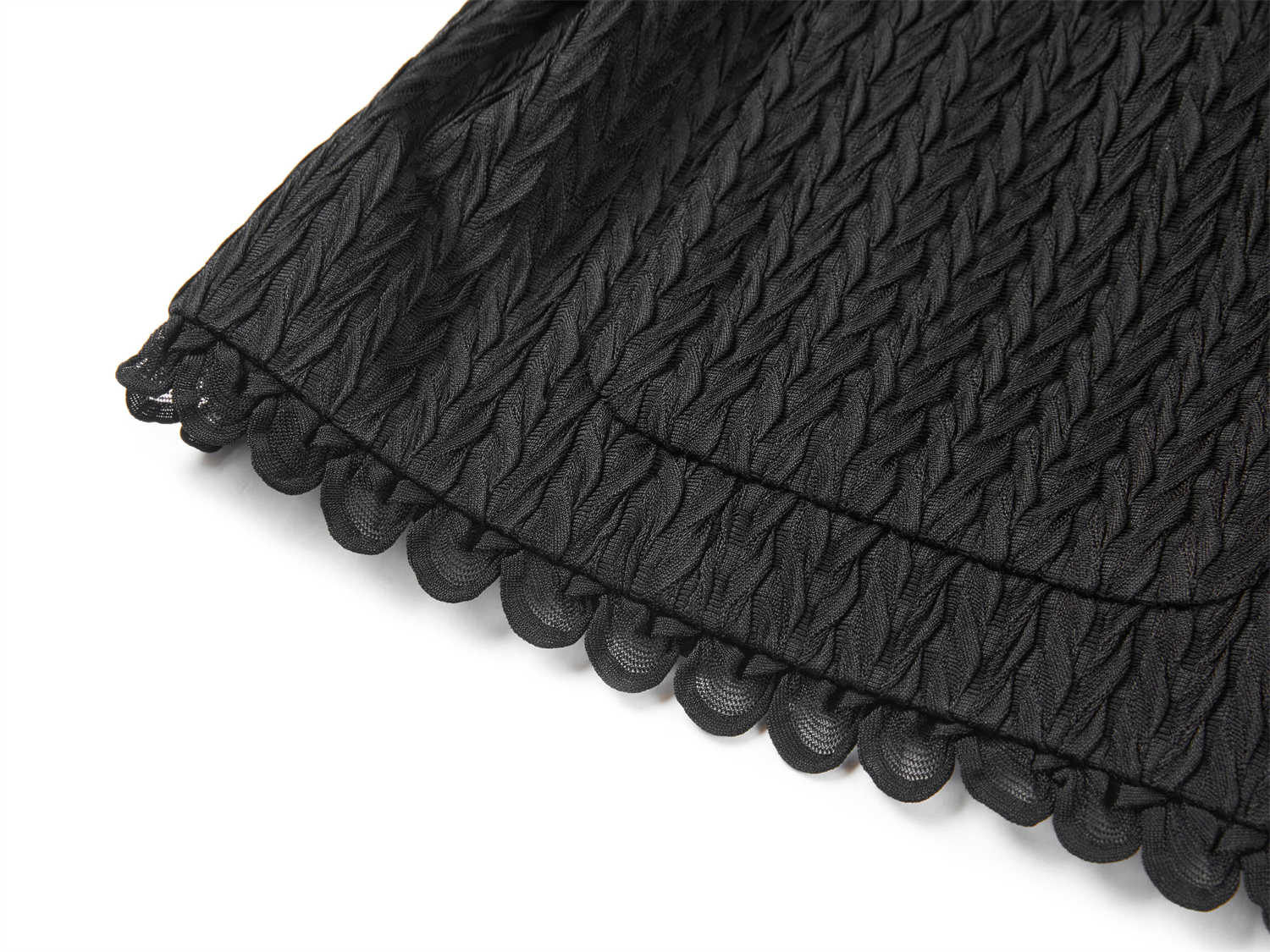 Acetic Acid Pleated Jacket | Black