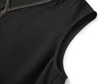 Silk Inner Sleeveless Top | Black