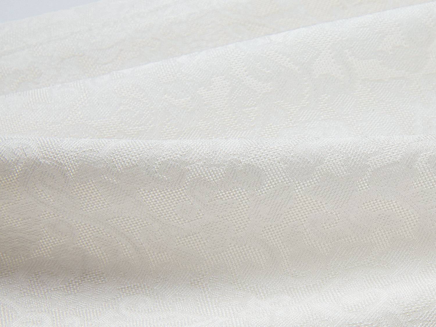 Silk Flower Brocade Dress | White