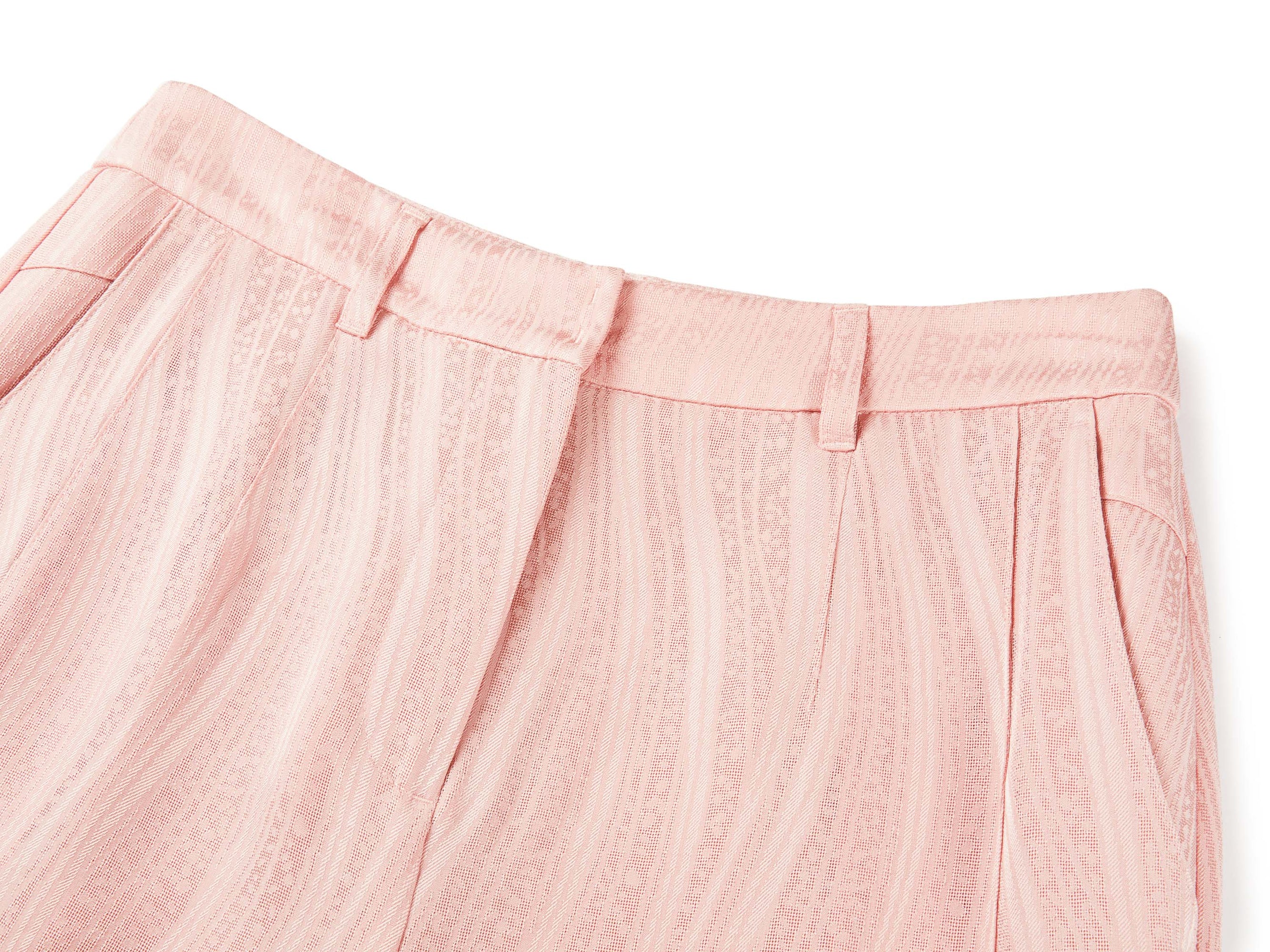 wide-leg trousers | Light Pink
