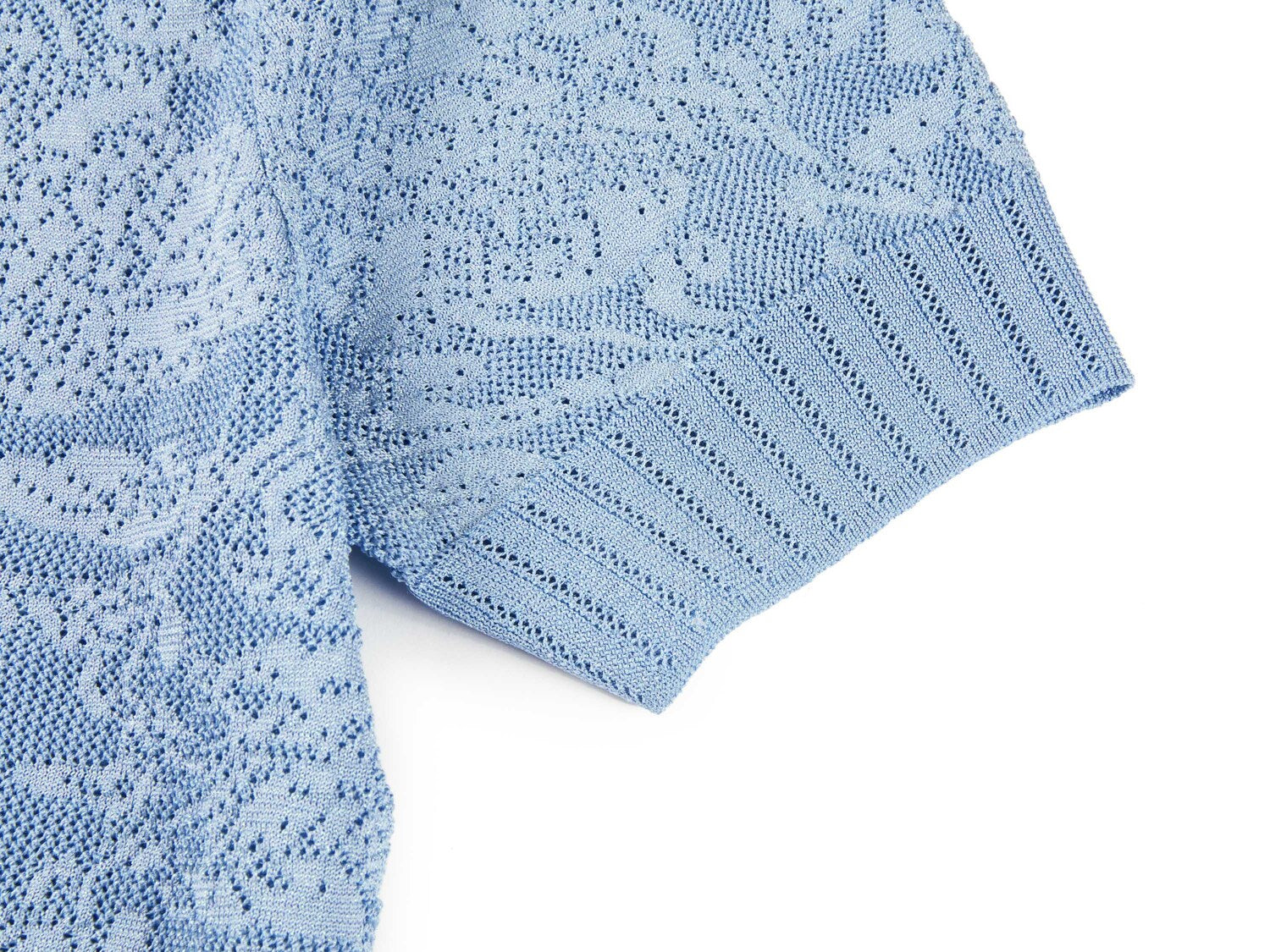Acetic Acid Jacquard Knit Cardigan | Blue