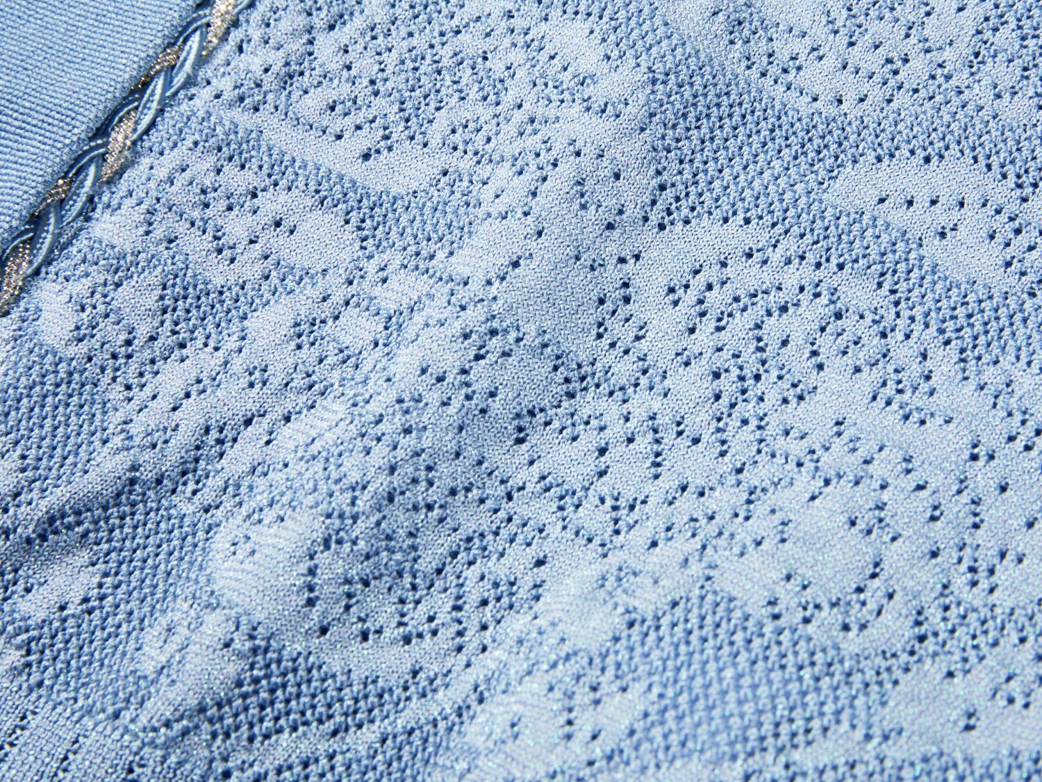 Acetic Acid Jacquard Knit Cardigan | Blue