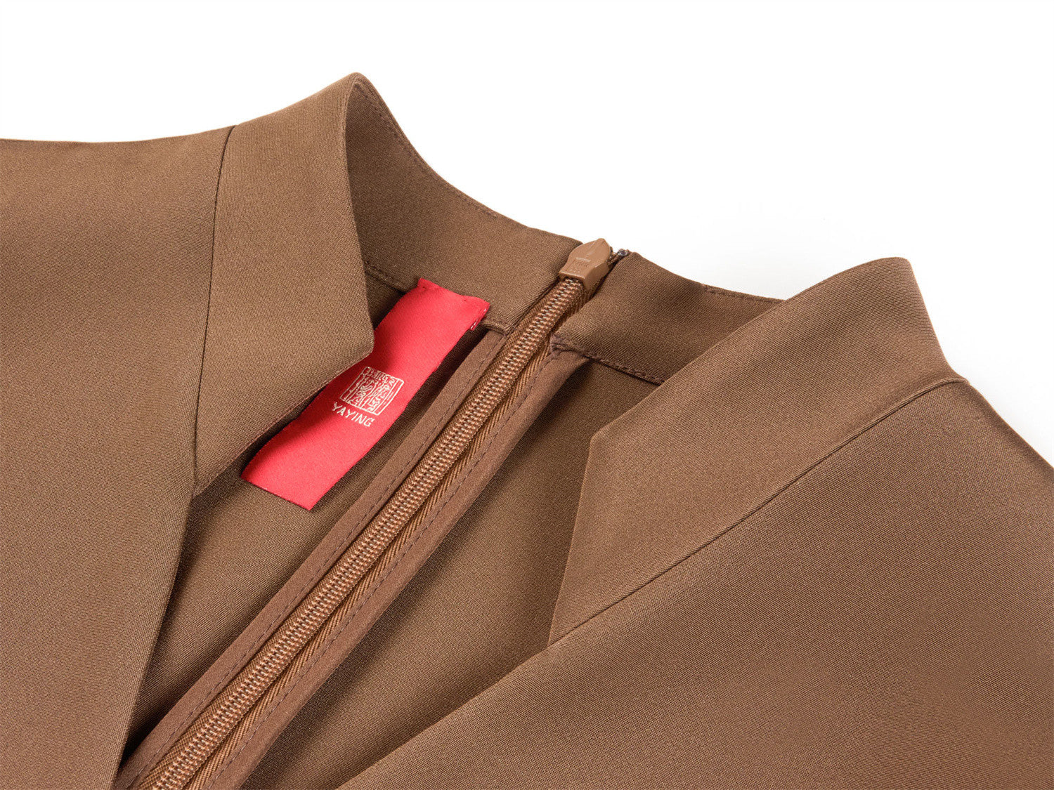 Silk Dress | Brown