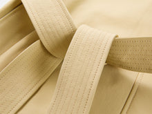 Stand Collar Belted Trench Coat | Khaki