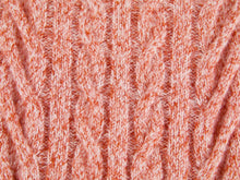 Cable Knit Pullover | Orange