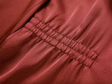 Waist-Defining Coat | Wine Red