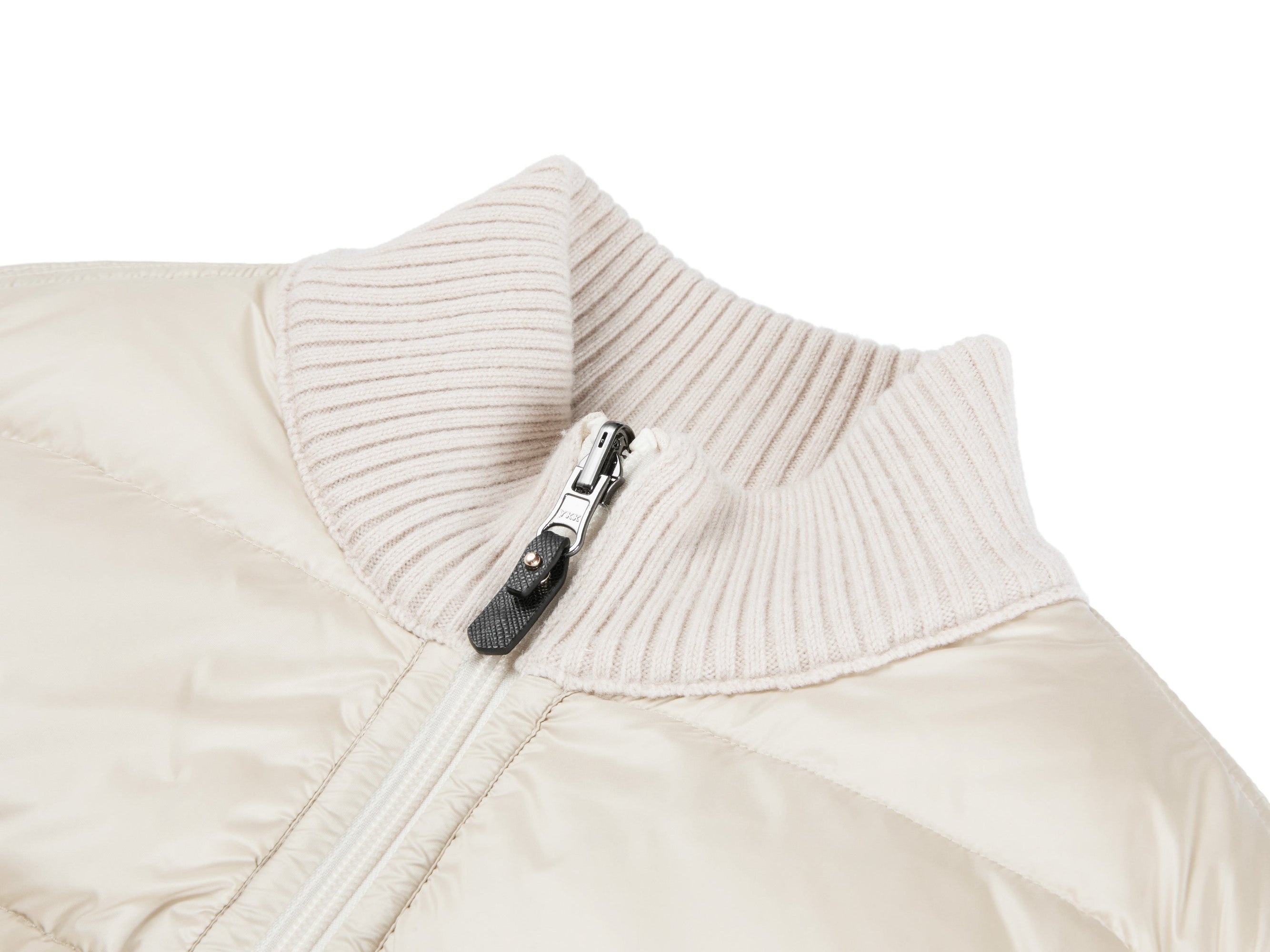 Stand Collar Goose Down Vest | White